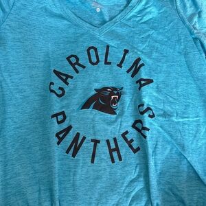 Carolina Panthers Blue V-Neck Shirt- Nike